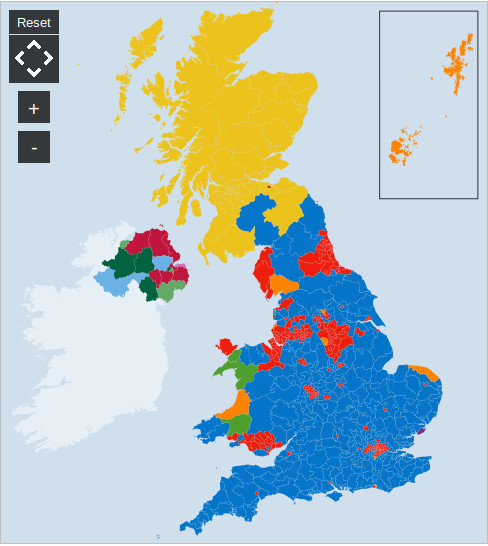 Screenshot from BBC Election 2015 web page