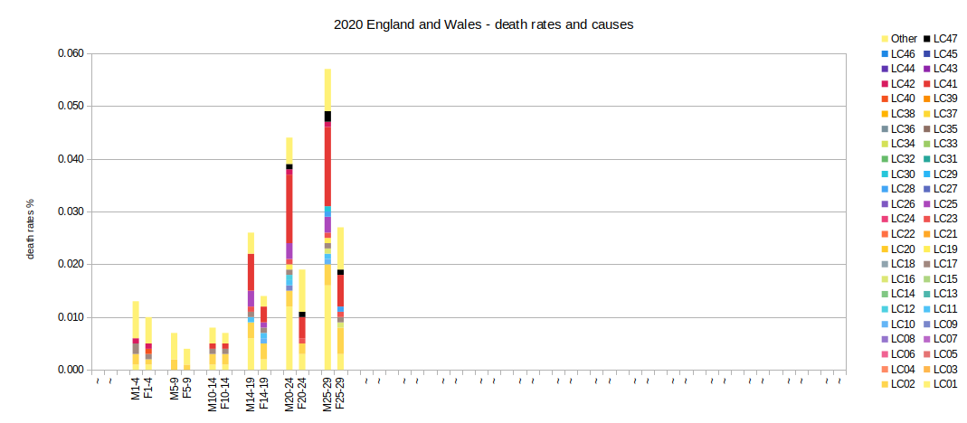 2020 causes and rates of death