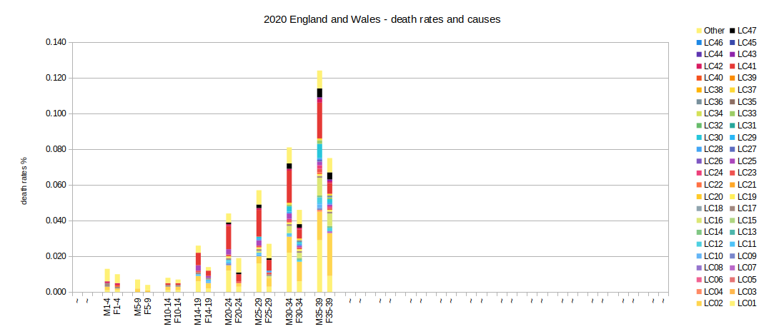 2020 causes and rates of death