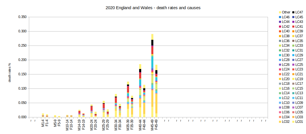 2020 causes and rates of death