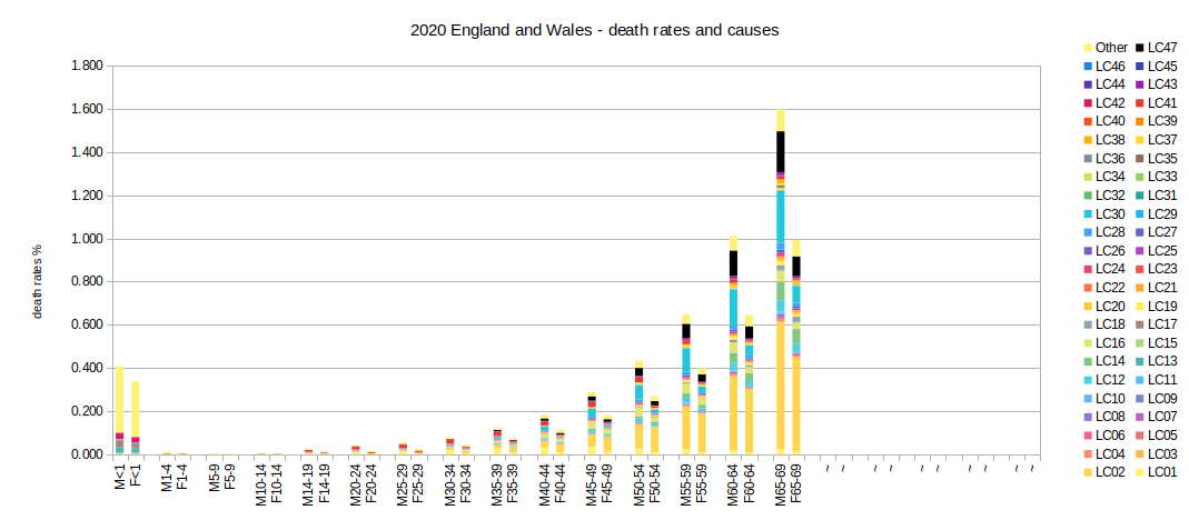 2020 causes and rates of death