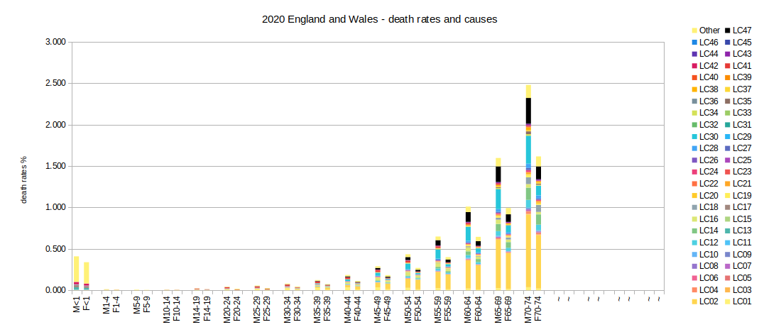 2020 causes and rates of death