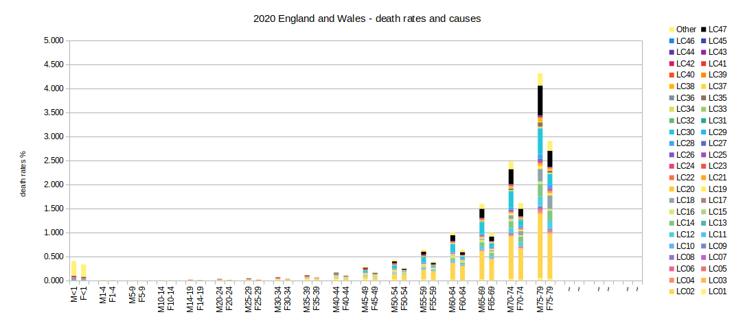 2020 causes and rates of death