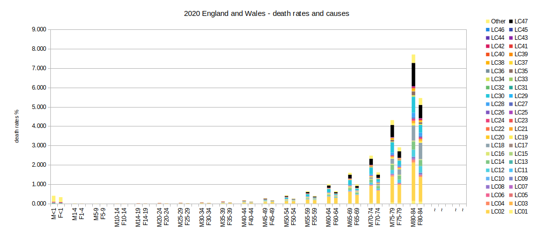 2020 causes and rates of death